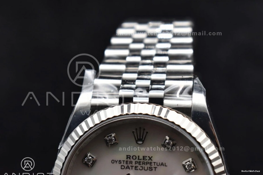 Bracelet Steel Diamonds Chic 126234 Edition Jubilee 904L VR 1:1 DateJust 570 on Clean 36 White Best MOP Dial 0322